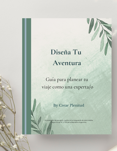 Diseña Tu Aventura. Guía para planear tu viaje como una experta/o
